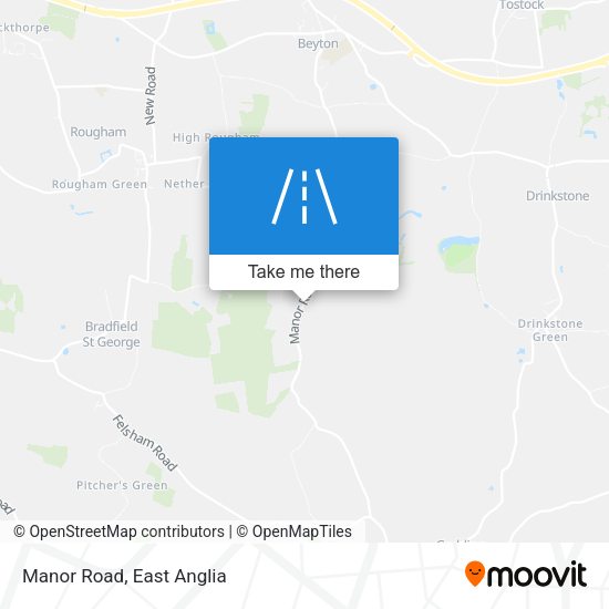 Manor Road map