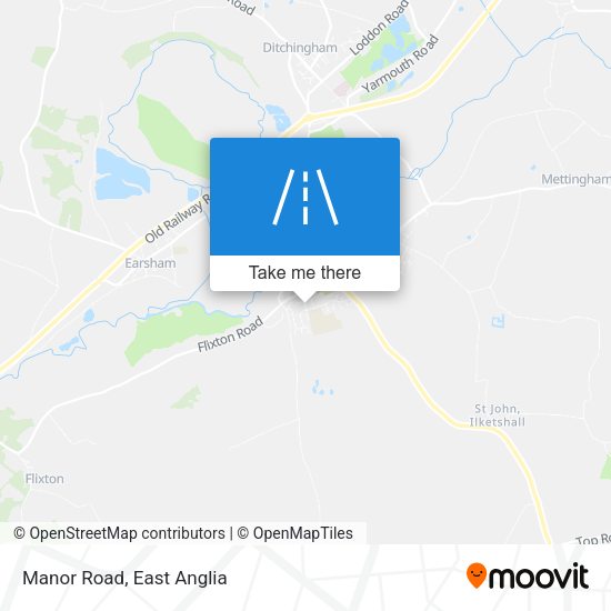 Manor Road map