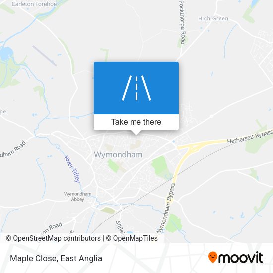 Maple Close map