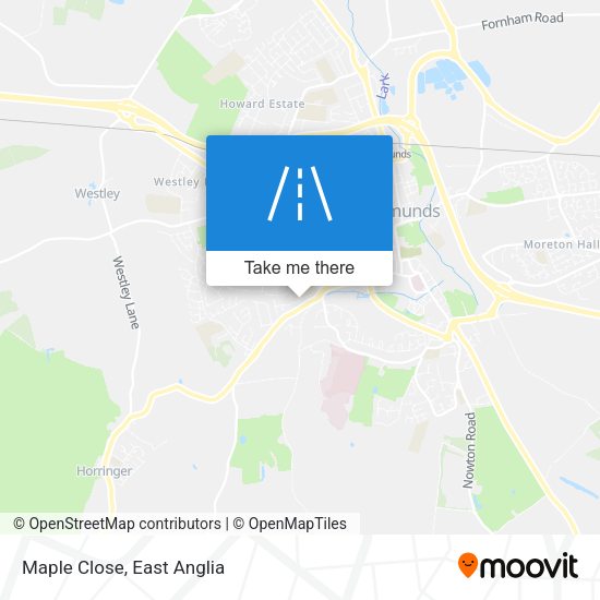 Maple Close map