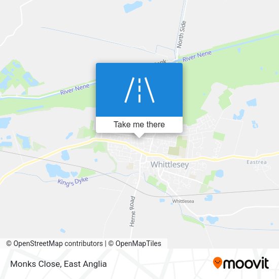 Monks Close map