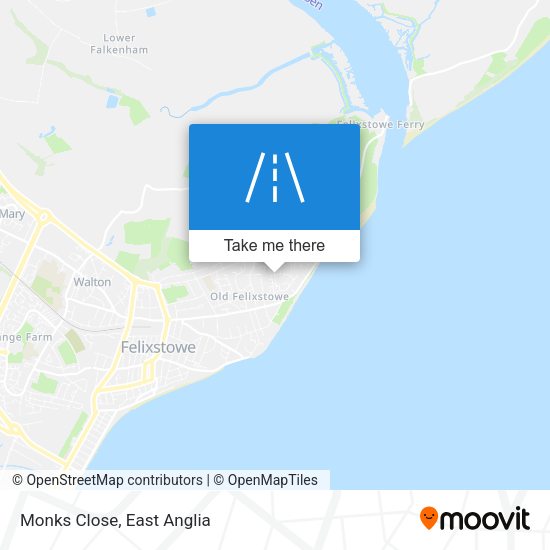 Monks Close map
