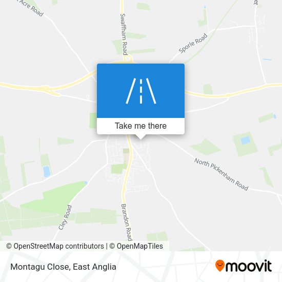 Montagu Close map