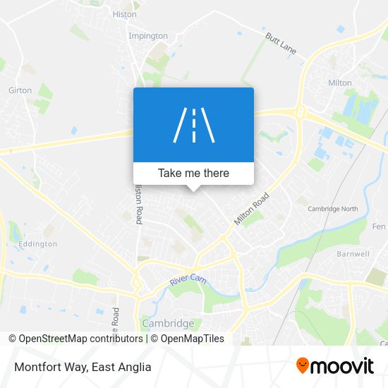 Montfort Way map