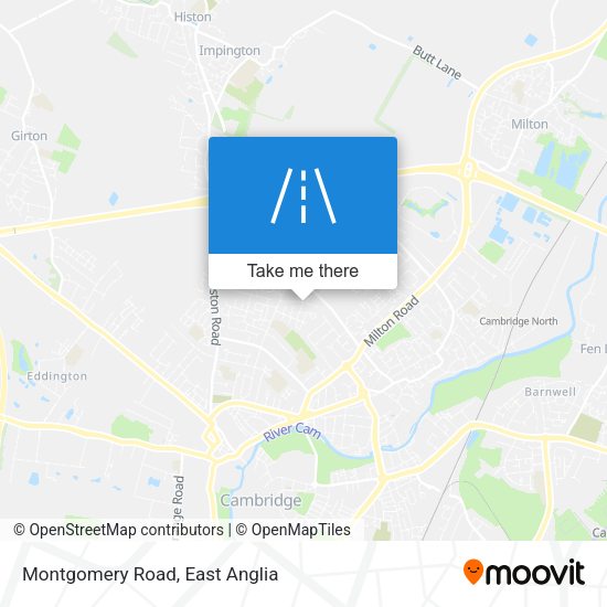 Montgomery Road map