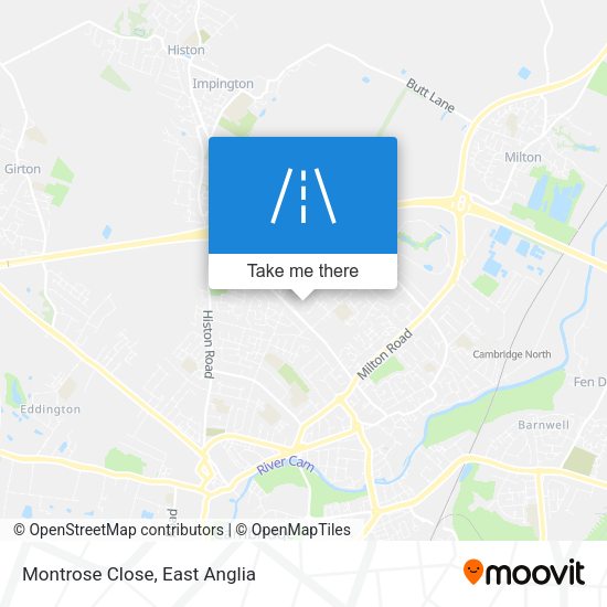 Montrose Close map