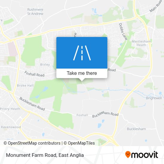 Monument Farm Road map