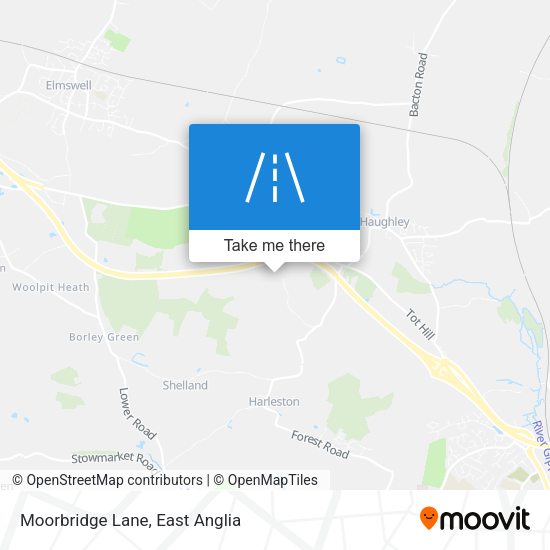 Moorbridge Lane map