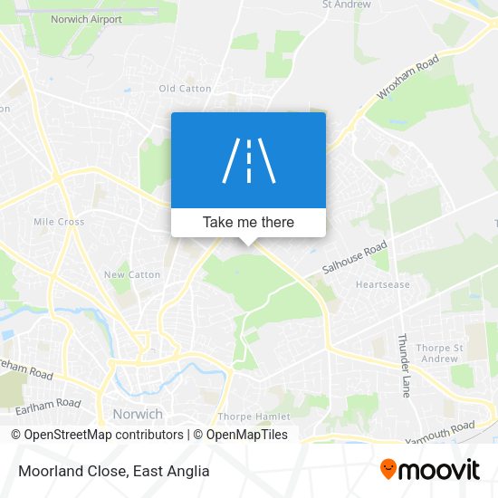 Moorland Close map