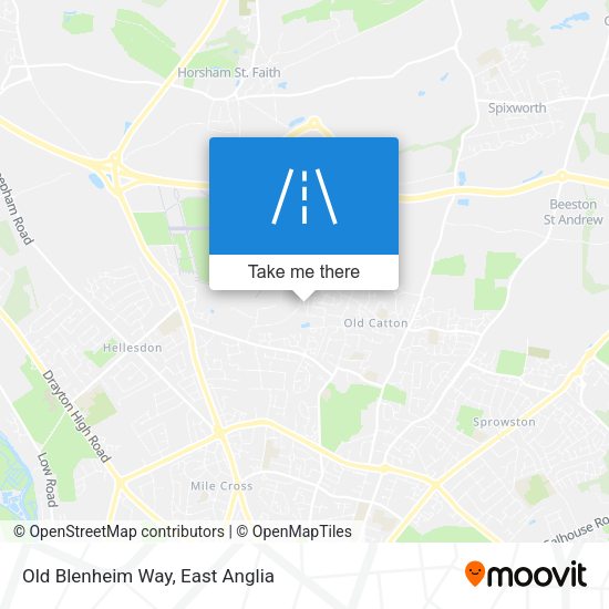 Old Blenheim Way map