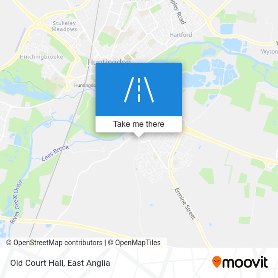 Old Court Hall map