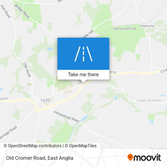 Old Cromer Road map