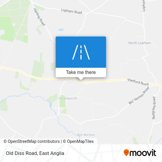 Old Diss Road map