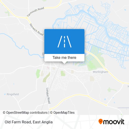 Old Farm Road map