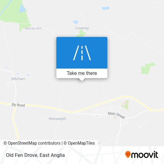 Old Fen Drove map