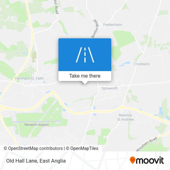 Old Hall Lane map