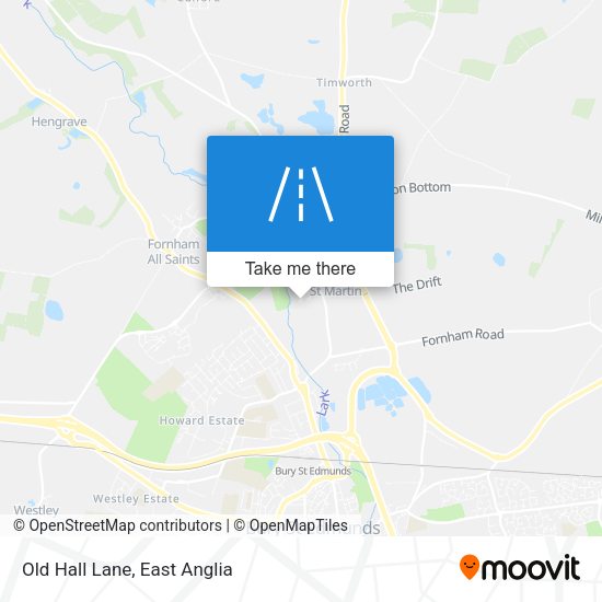 Old Hall Lane map