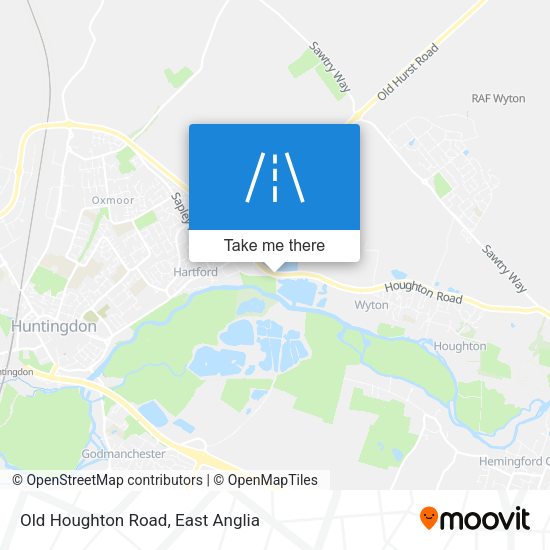 Old Houghton Road map