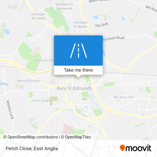 Petch Close map