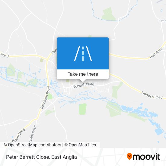 Peter Barrett Close map