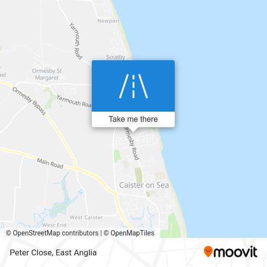 Peter Close map