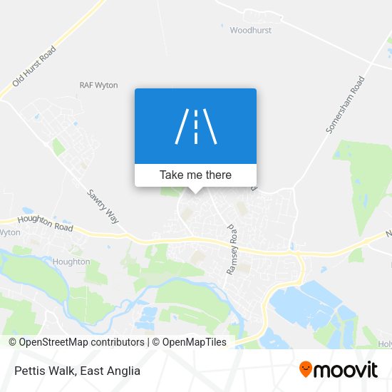Pettis Walk map