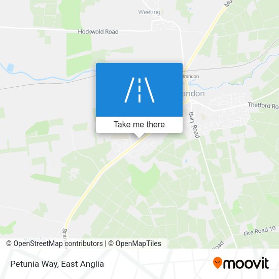 Petunia Way map