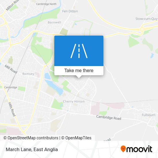 March Lane map