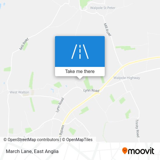 March Lane map