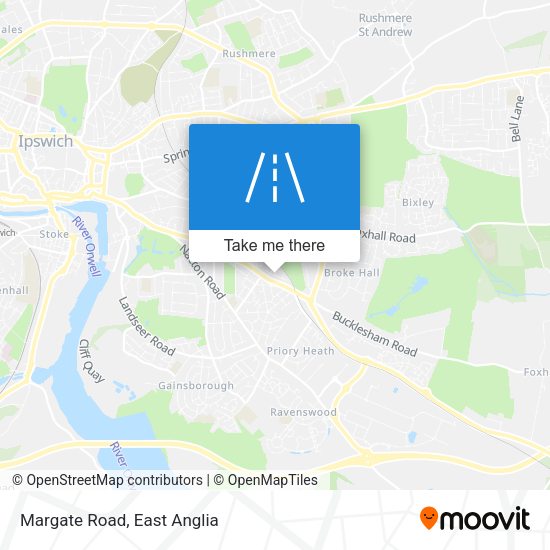 Margate Road map