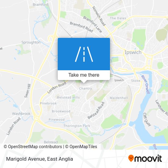 Marigold Avenue map