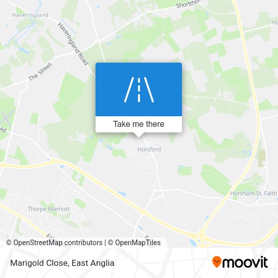 Marigold Close map