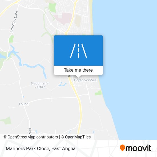 Mariners Park Close map