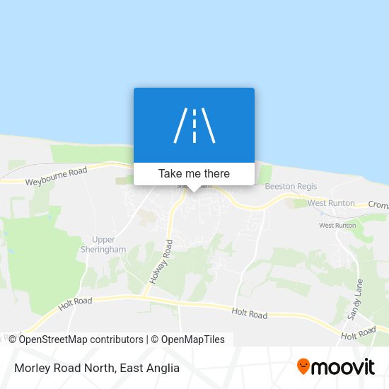 Morley Road North map