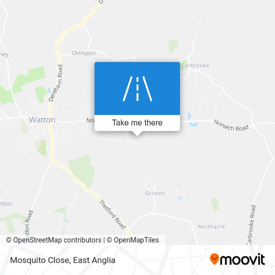 Mosquito Close map