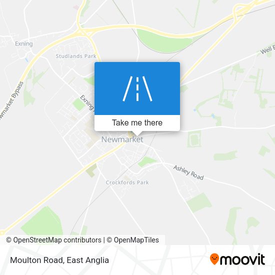 Moulton Road map