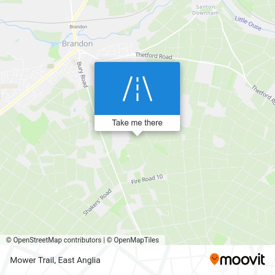 Mower Trail map