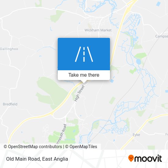 Old Main Road map
