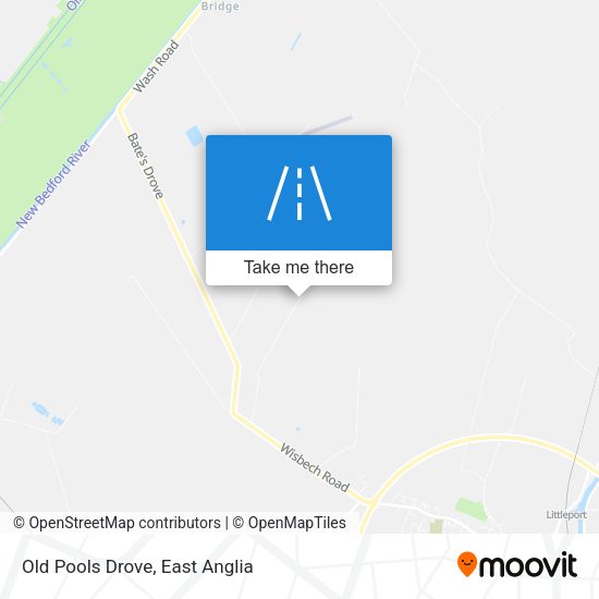 Old Pools Drove map