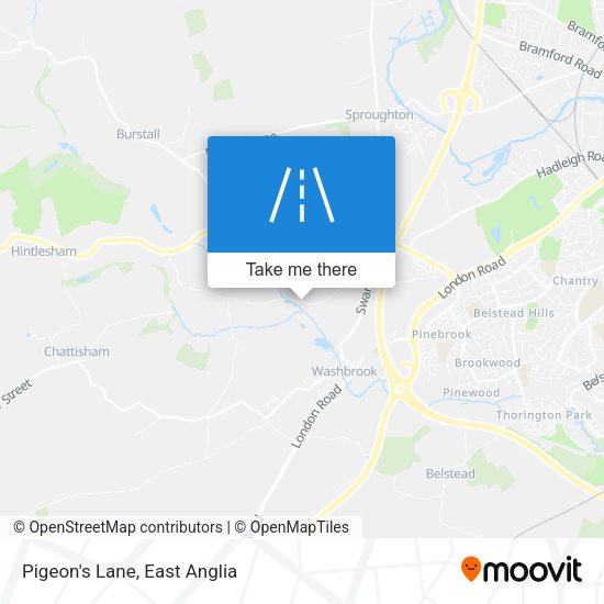 Pigeon's Lane map