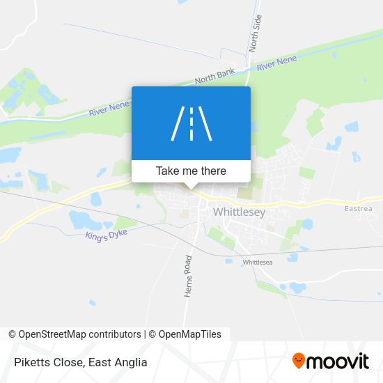 Piketts Close map