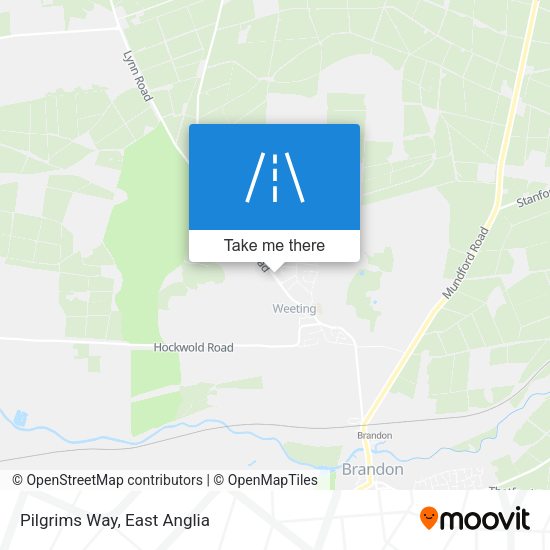 Pilgrims Way map