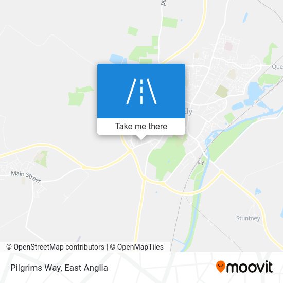 Pilgrims Way map