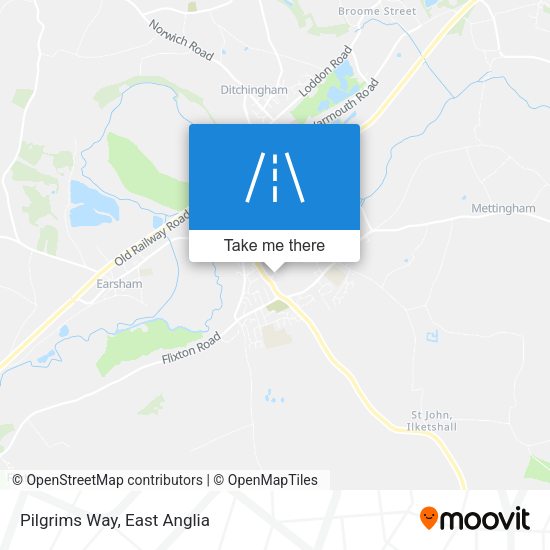 Pilgrims Way map