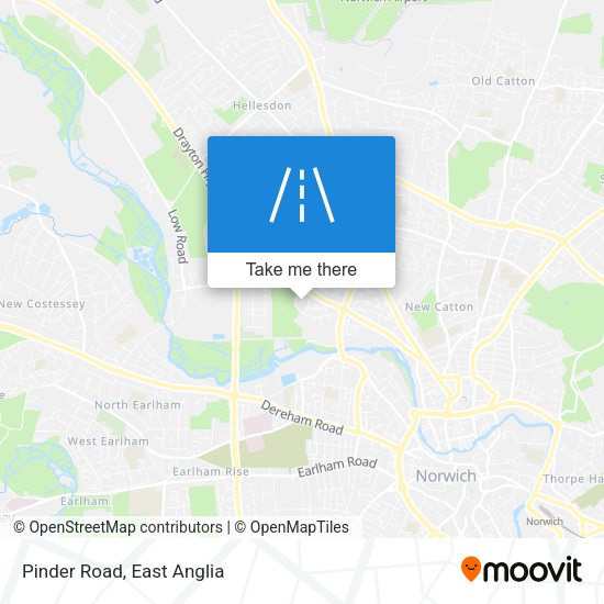 Pinder Road map