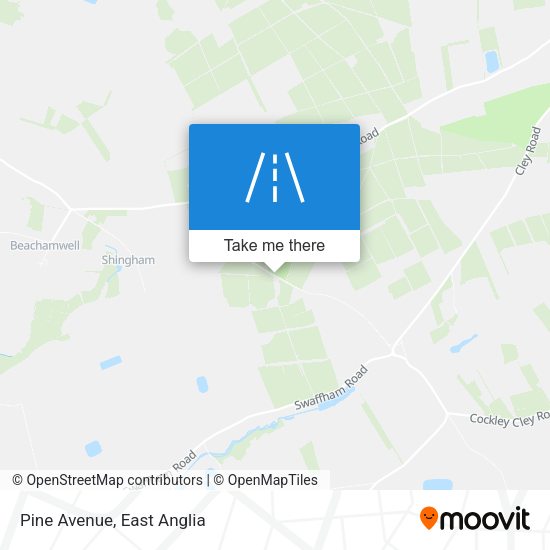 Pine Avenue map