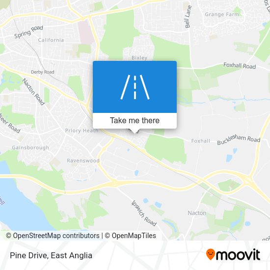 Pine Drive map