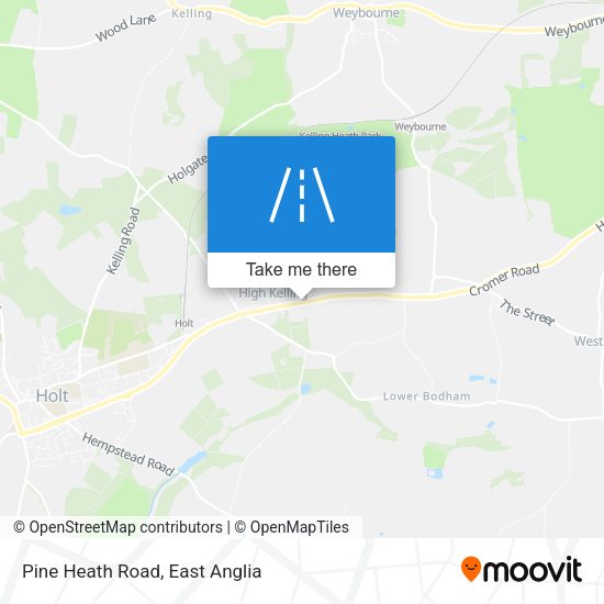 Pine Heath Road map