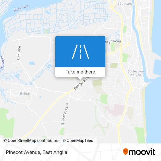Pinecot Avenue map
