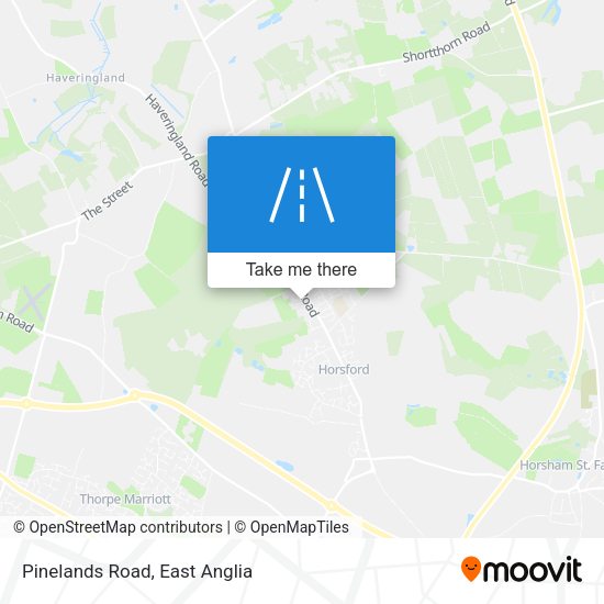 Pinelands Road map